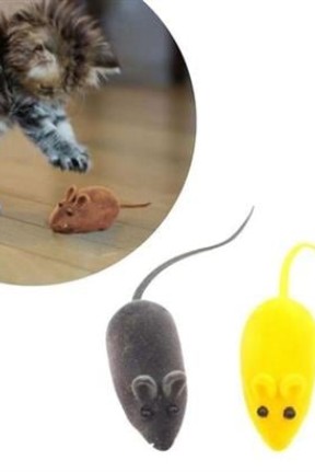 BUFFER® 2li Evcil Hayvan Eğitim Sevimli Elastik Kedi Fare Yakalama İnteraktif Sesli Eğitim Oyuncağı BUFFER® 2li Evcil Hayvan Eğitim Sevimli Elastik Kedi Fare Yakalama İnteraktif Sesli Eğitim Oyuncağı