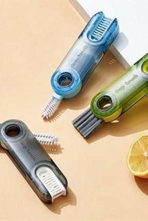 BUFFER®  3 Fonksiyonlu Pratik Şişe Temizleme Fırçası Mutfak Banyo Araç İçin Çok Amaçlı Fırça BUFFER®  3 Fonksiyonlu Pratik Şişe Temizleme Fırçası Mutfak Banyo Araç İçin Çok Amaçlı Fırça