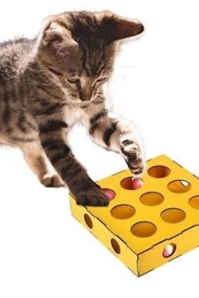 BUFFER® 9 Delikli Kediler İçin Eğitici Renkli İlgi Çekici Ahşap Aktivite Oyuncağı BUFFER® 9 Delikli Kediler İçin Eğitici Renkli İlgi Çekici Ahşap Aktivite Oyuncağı