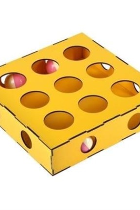 BUFFER® 9 Delikli Kediler İçin Eğitici Renkli İlgi Çekici Ahşap Aktivite Oyuncağı BUFFER® 9 Delikli Kediler İçin Eğitici Renkli İlgi Çekici Ahşap Aktivite Oyuncağı