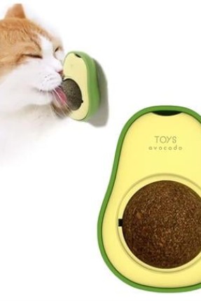 BUFFER® Avokado Model Yapışkanlı Kedi Oyuncağı Yenilebilir Kedi Nanesi Otu