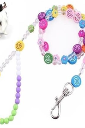 BUFFER® Boncuklu Desenli Çelik Telli Süslü Sevimli Kedi Köpek Tasması BUFFER® Boncuklu Desenli Çelik Telli Süslü Sevimli Kedi Köpek Tasması