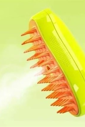 BUFFER® Buharlı Yumuşak Silikon Uçlu Kedi & Köpek Tüy Tarama Tarağı Yıkama Fırçası