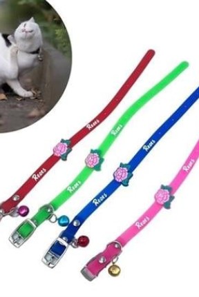 BUFFER® Çıngıraklı Zilli Sevimli Renkli Slikon Kedi Köpek Boyun Tasması BUFFER® Çıngıraklı Zilli Sevimli Renkli Slikon Kedi Köpek Boyun Tasması