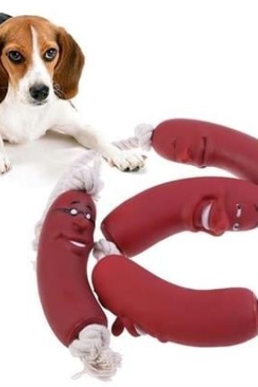 BUFFER® Evcil Hayvanlar İçin Eğitici 4 Adet Sevimli Oyuncak Sosis BUFFER® Evcil Hayvanlar İçin Eğitici 4 Adet Sevimli Oyuncak Sosis