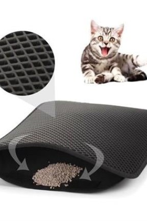 BUFFER® Kedi Tuvalet Önü Kum Toplayıcı Temizleyici Elekli Gri Paspas BUFFER® Kedi Tuvalet Önü Kum Toplayıcı Temizleyici Elekli Gri Paspas