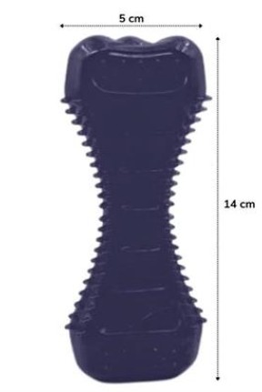 BUFFER® Köpekler İçin Diş Kaşıma Oyuncağı Tırtıklı Yapıda Plastik Dumbell BUFFER® Köpekler İçin Diş Kaşıma Oyuncağı Tırtıklı Yapıda Plastik Dumbell
