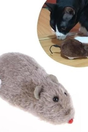 BUFFER® Kurmalı Kedi Eğitim Oyuncağı Tüylü Peluş Fare Yakalama İnteraktif Sevimli Eğlenceli Oyuncak BUFFER® Kurmalı Kedi Eğitim Oyuncağı Tüylü Peluş Fare Yakalama İnteraktif Sevimli Eğlenceli Oyuncak