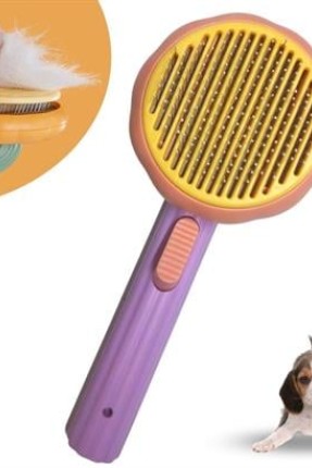 BUFFER Plastik Pembe Evcil Hayvan Bakım  Pet Fırçası Çok Amaçlı Pet Fırçası Pembe