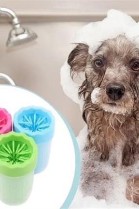 BUFFER® Silikon Jel Fırçalı Kedi Köpek Pati Ayak Temizleme Kovası Büyük BUFFER® Silikon Jel Fırçalı Kedi Köpek Pati Ayak Temizleme Kovası Büyük