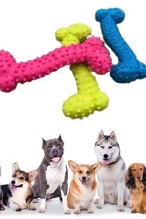 BUFFER® Tiny Kemik Oyuncağı Tırtıklı Yüzey Küçük Kemik Plastik Köpek Oyuncağı BUFFER® Tiny Kemik Oyuncağı Tırtıklı Yüzey Küçük Kemik Plastik Köpek Oyuncağı