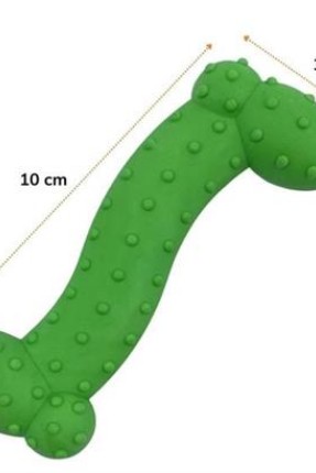 BUFFER® Tiny Kemik Oyuncağı Tırtıklı Yüzey Küçük Kemik Plastik Köpek Oyuncağı