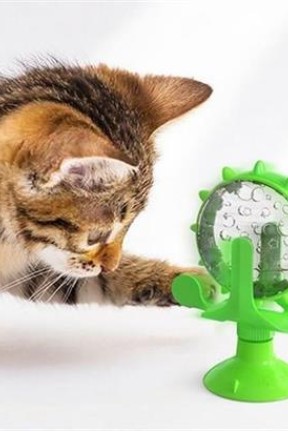 Buffer® Vantuzlu Zilli İnteraktif Dönebilen Mama Kaplı Renkli Eğlenceli Eğitici Kedi Oyuncağı Buffer® Vantuzlu Zilli İnteraktif Dönebilen Mama Kaplı Renkli Eğlenceli Eğitici Kedi Oyuncağı