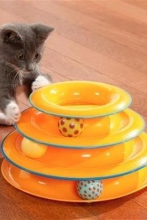 Tower Of Tracks Eğleneli Üç Katlı Kedi Oyuncağı Seti oyuncağı